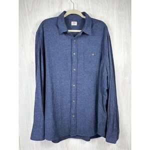Faherty Movement Shirt 3XL Blue Performance Stretch Button Down Casual Work